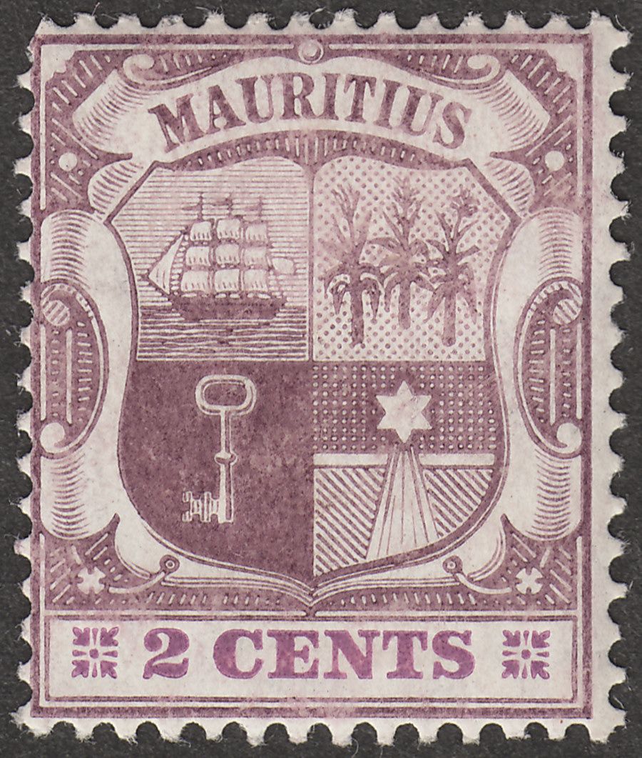 Mauritius 1905 KEVII 2c Dull and Bright Purple Chalky wmk Multi CA Mint SG165a