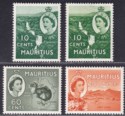 Click for more photos and details Mauritius 1963 Queen Elizabeth II Set Mint SG314-316 wmk Block CA cat £23