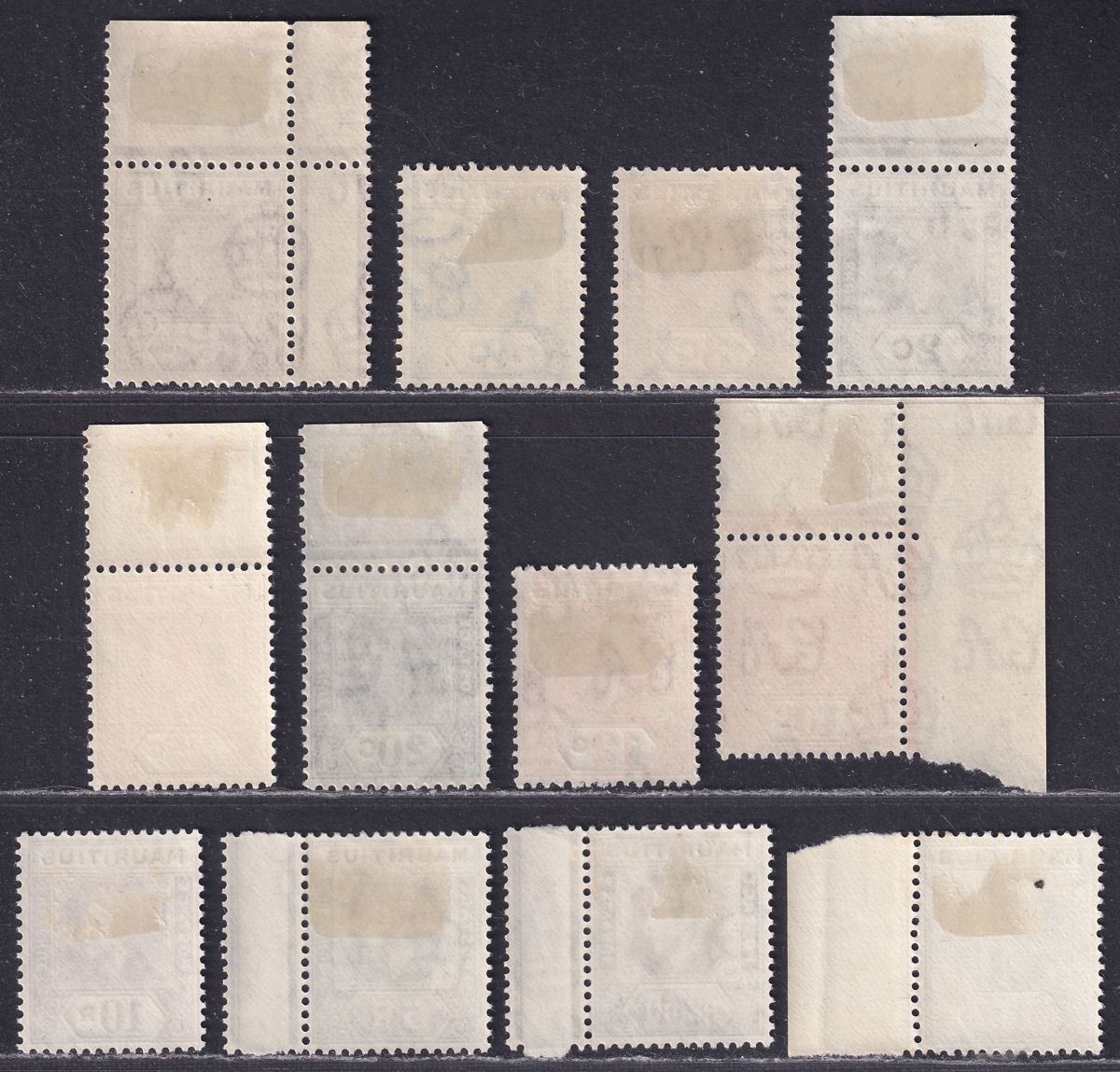 Mauritius 1938 King George VI Set Mint SG252-263 cat £130+