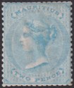 Mauritius 1860 QV 2d Blue Mint SG47 cat £450 perforation faults