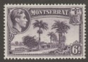 Montserrat 1938 KGVI 6d Violet perf 13 Mint SG107