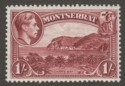 Montserrat 1938 KGVI 1sh Lake perf 13 Mint SG108