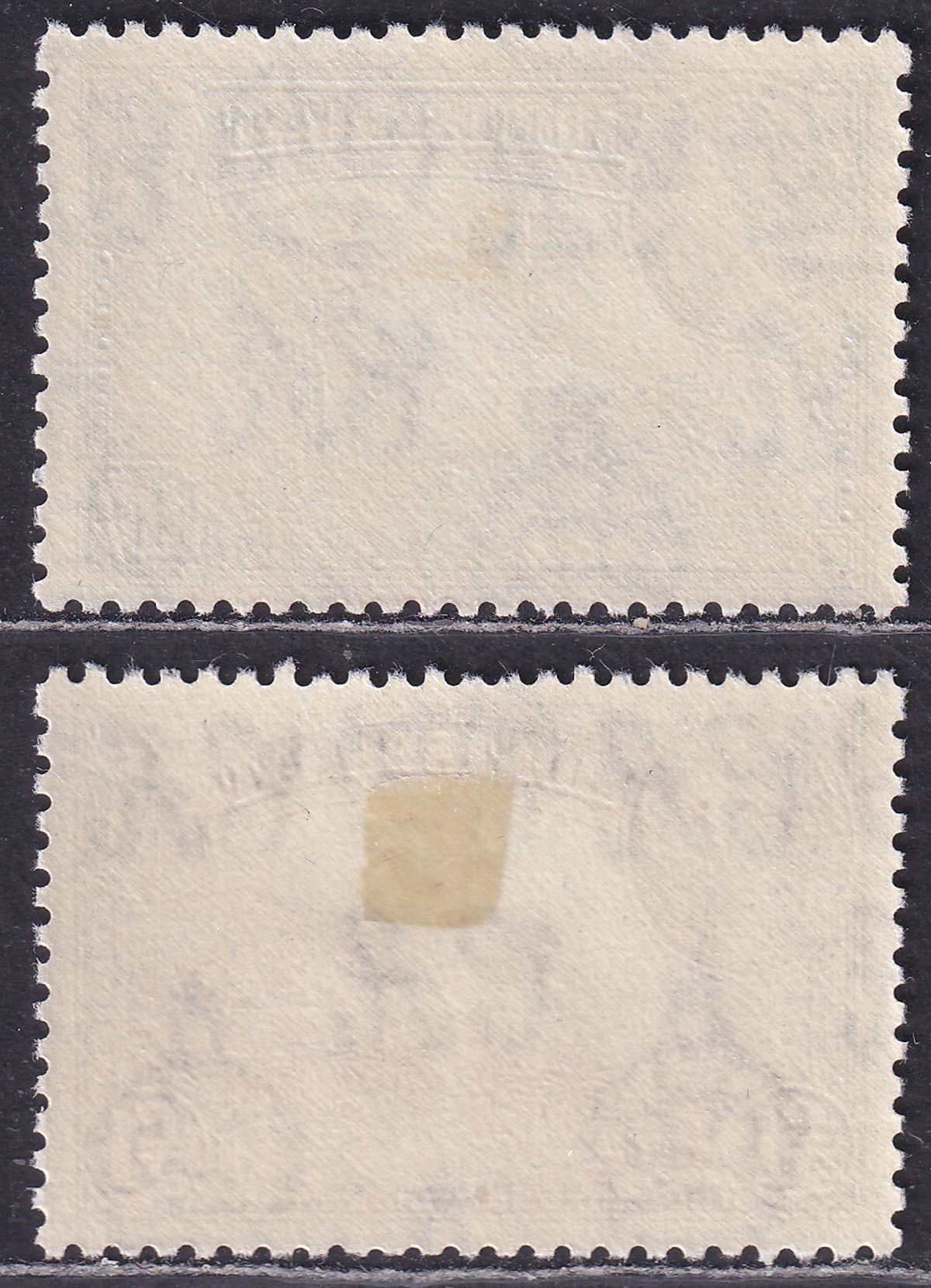 Montserrat 1948 KGVI 10sh Pale Blue, £1 Black Mint SG111-112 cat £63