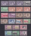 Click for more photos and details Montserrat 1953 QEII Set w Varieties Mint SG136a-149a cat £80++ gum faults