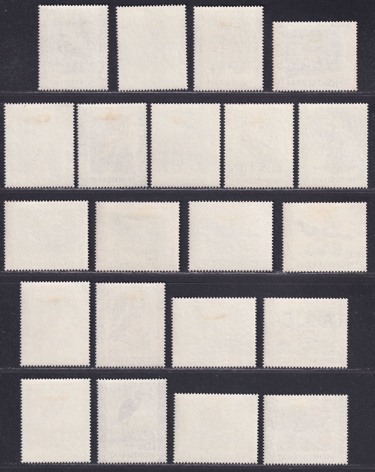 Montserrat 1970-71 QEII Birds Set to $2.50 SG242-253a with Glazed Papers