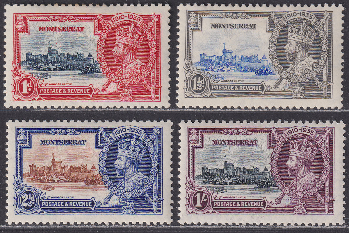 Montserrat 1935 KGV Silver Jubilee Set Mint SG94-97 cat £11