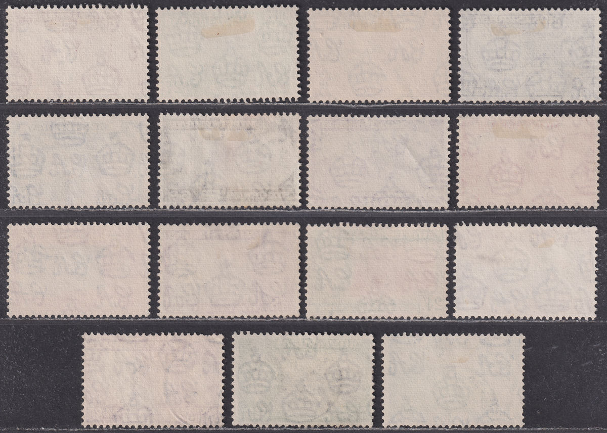 Montserrat 1953 QEII Definitives Set Mint SG136b-149a cat £75