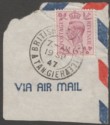 Click for more photos and details Morocco Agencies 1947 KGVI 6d Purple Used Tangier Postmark SG Z186