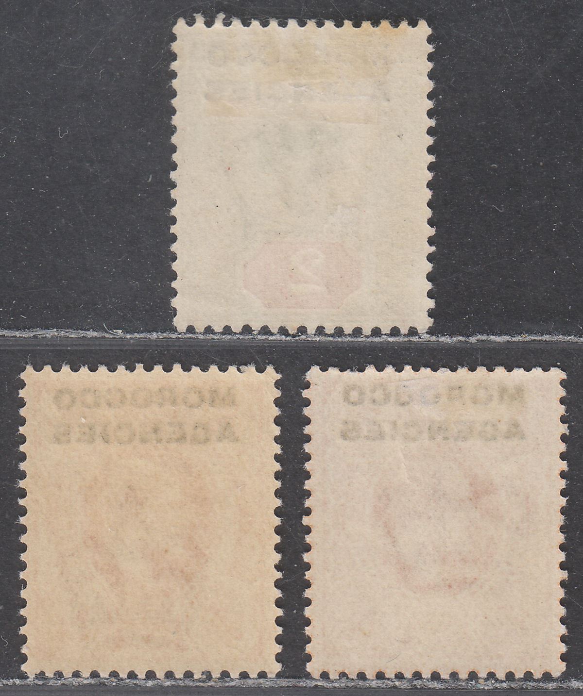 Morocco Agencies 1907 KEVII British Currency Overprint 2d, 4d x 2 Mint