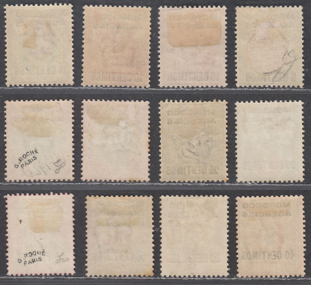 Morocco Agencies 1907 KEVII Spanish Currency Surcharge Set to 1p Mint SG112-120