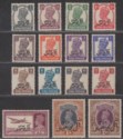 Muscat 1944 KGVI Bicentenary Al-Busaid Dynasty Opt Set Mint SG1-15 cat £32