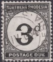 Northern Rhodesia 1929 KGV Postage Due 3d Ordinary Used SG D3 cat £28