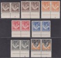 Click for more photos and details Northern Rhodesia 1938-52 King George VI Imprint Pairs Part Set to 1sh Mint