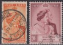 Click for more photos and details Northern Rhodesia 1948 KGVI Royal Silver Wedding 1½d, 20sh Used SG48-49 cat £110