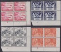 Click for more photos and details Northern Rhodesia 1949 KGVI 75th Anniv of UPU Plate No Block Set Mint SG50-53