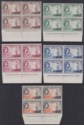 Click for more photos and details Northern Rhodesia 1953 QEII Centenary Cecil Rhodes Imprint Blk Set Mint SG54-58