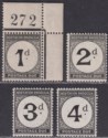 Click for more photos and details Northern Rhodesia 1929 KGV Postage Due Set Mint SG D1-D4 cat £29