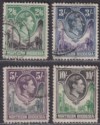Click for more photos and details Northern Rhodesia 1938 King George VI 2sh6d, 3sh, 5sh, 10sh Used SG41-44 cat £90