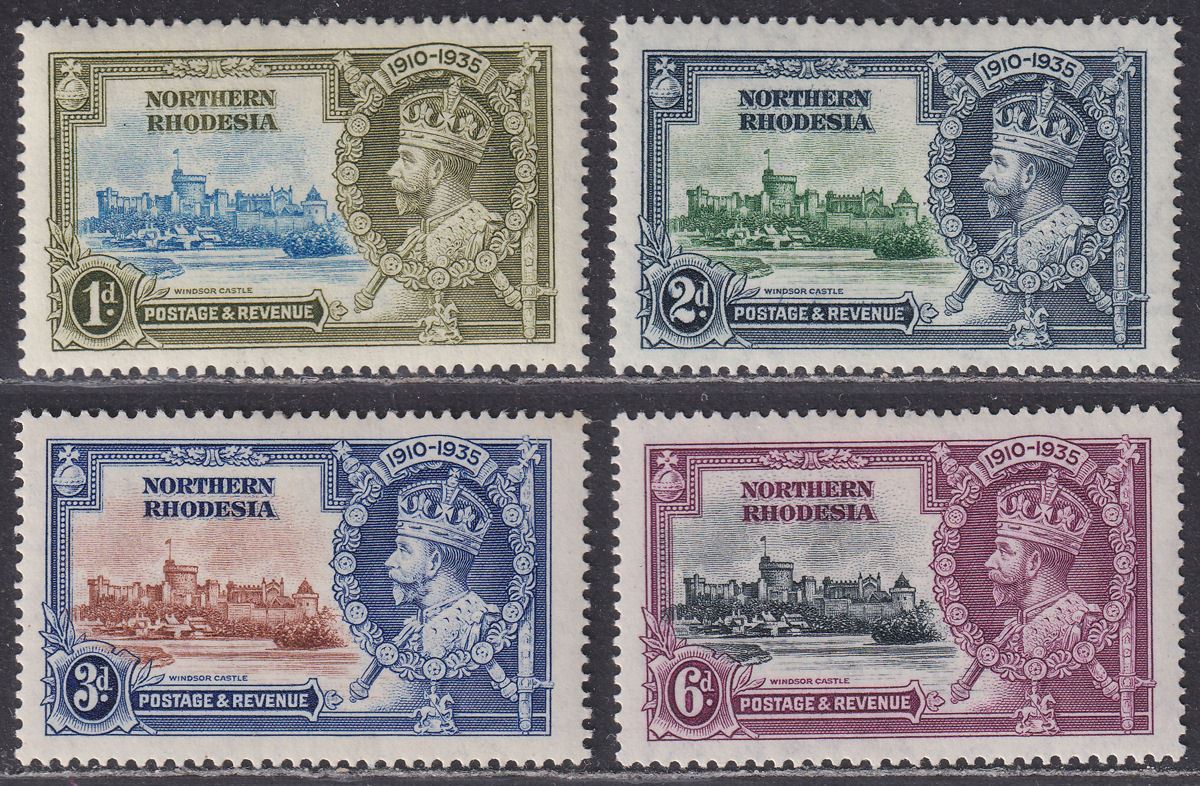 Northern Rhodesia 1935 KGV Silver Jubilee Set Mint SG18-21 cat £26
