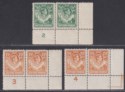 Click for more photos and details Northern Rhodesia 1938-41 KGVI ½d, 1½d Plate Number Pairs Mint SG25 SG30