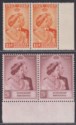 Click for more photos and details Northern Rhodesia 1948 KGVI Royal Silver Wedding 1½d 20sh Prs Mint SG48-49 c£240