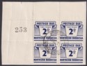Click for more photos and details Northern Rhodesia 1963 QEII Postage Due 2d Block of 4 w Sheet No Used on Piece