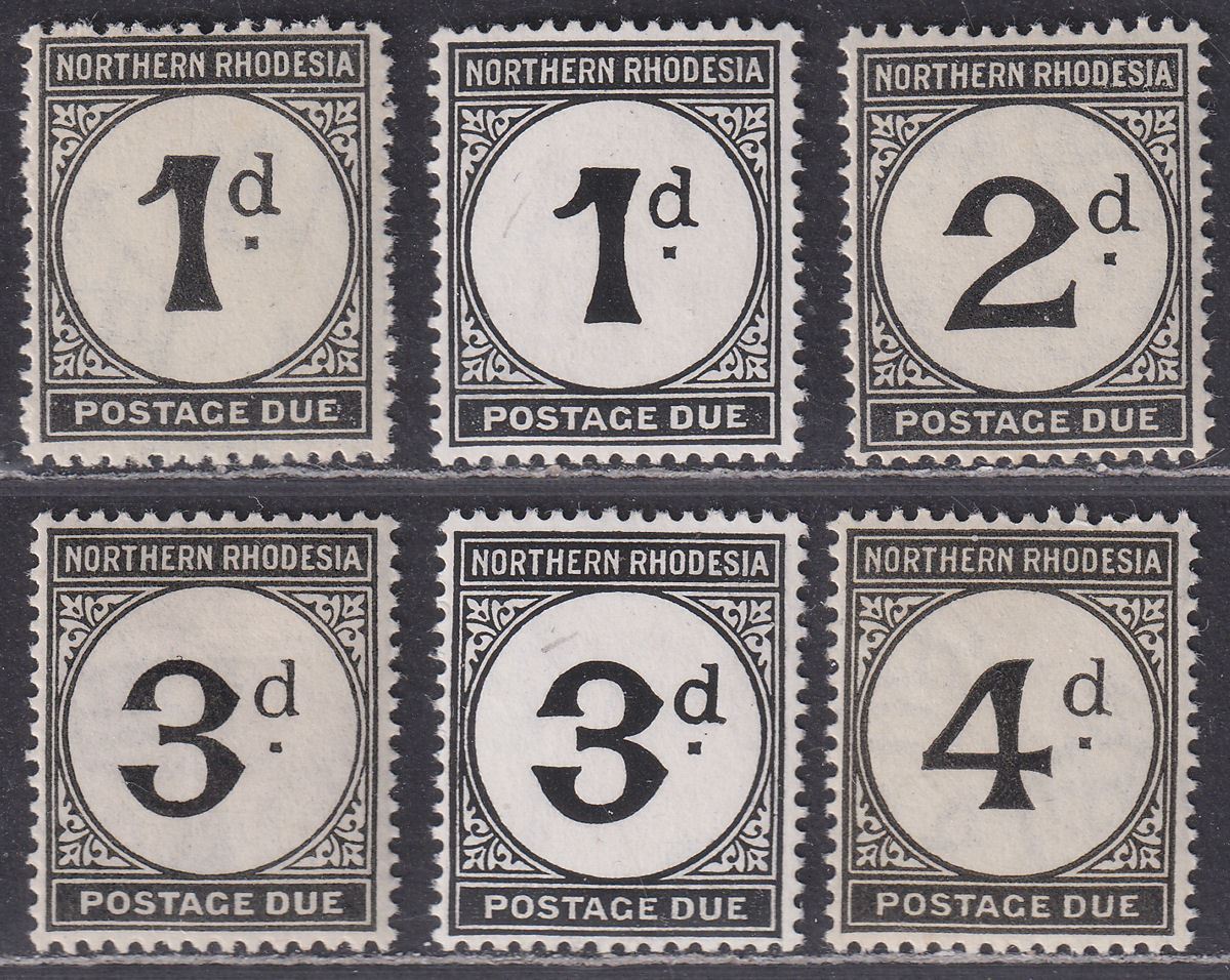 Northern Rhodesia 1929-52 KGV Postage Due Set Mint SG D1-D4 cat £67 inc Chalky