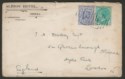 Click for more photos and details New South Wales 1904 QV 2d + ½d Used on Cover to UK with 278 Nowra Postmarks
