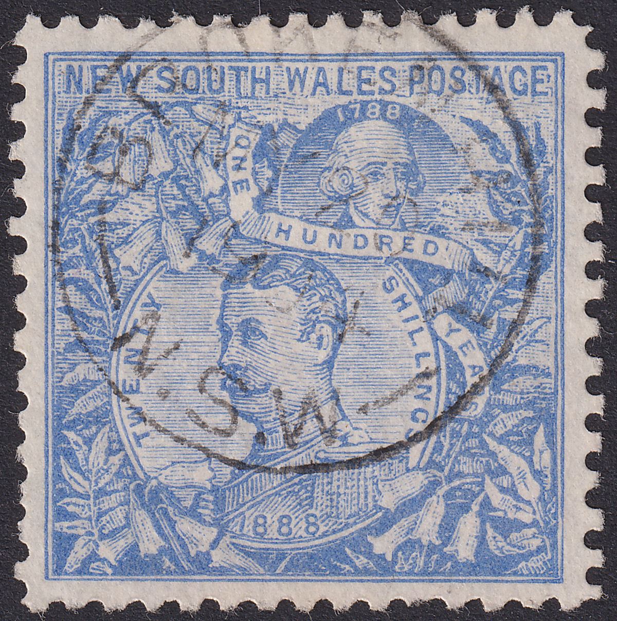 New South Wales 1904 Lord Carrington 20sh Cobalt-Blue p11 Used SG264a cat £110