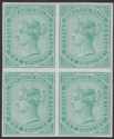 New South Wales 1876 QV 1sh Imperforate Colour Trial Block of 4 Mint SG221P