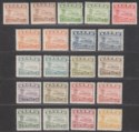 Click for more photos and details Nauru 1937-48 King George V Freighter Set Mint SG26B-39B cat £200 w perf toning