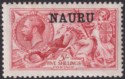 Click for more photos and details Nauru 1916 KGV Seahorse 5sh Bright Carmine Mint SG22 cat £120