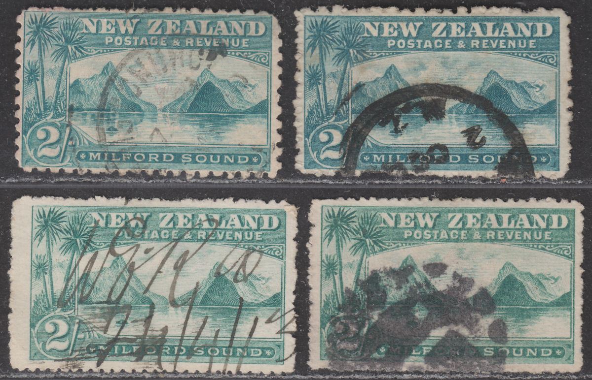 New Zealand 1899-1906 QV-KEVII Milford Sound 2sh Selection Used Mixed