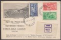 Click for more photos and details New Zealand 1936 KGV Commerce Congress Illustrated Pt Set First Day Cover Used