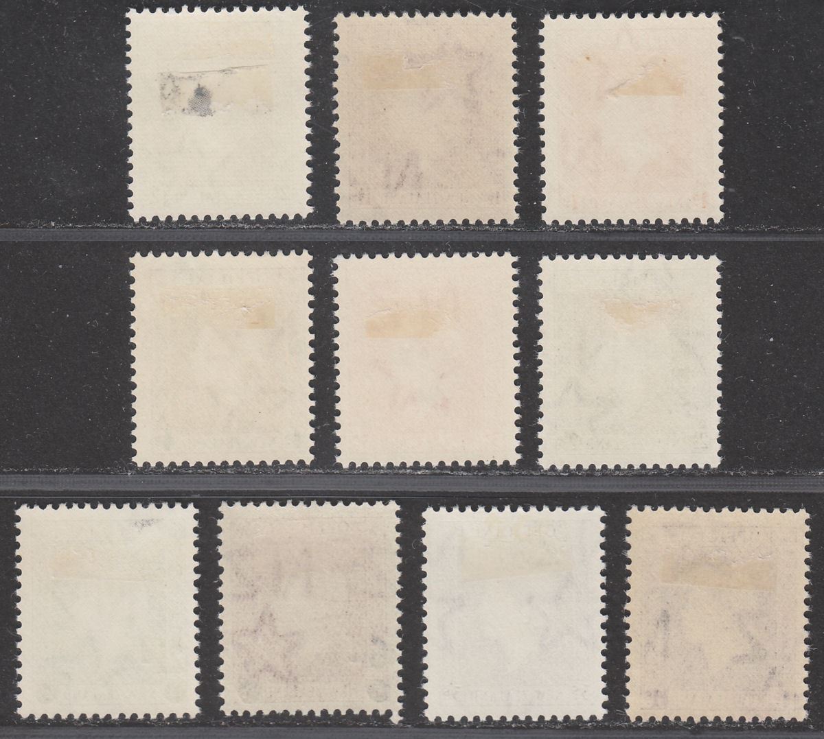 New Zealand 1954 QEII Official Overprint Part Set to 1sh Mint missing 9d