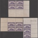 Click for more photos and details New Zealand 1939 KGVI Express Delivery 6d Violet Blocks Mint SG E6