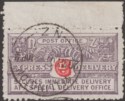 Click for more photos and details New Zealand 1903 KGV Express Delivery 6d perf 11 Used SG E1 cat £23