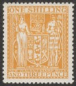 Click for more photos and details New Zealand 1940 KGVI Postal Fiscal 1sh3d Or-Yellow wmk Multi Up Mint SG F191