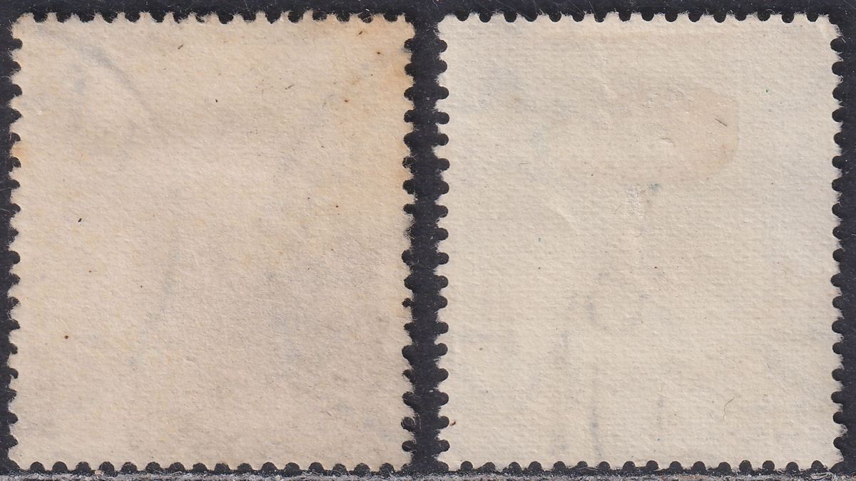 New Zealand 1927 KGV Admiral 2sh Lt Blue, 3sh Pale Mauve Used SG469-470? cat£230