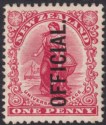 New Zealand 1908 KEVII Official Overprint 1d Carmine Mint SG O70 cat £75