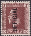 New Zealand 1925 KGV Official Overprint 3d p14x15 w No Stop Mint SG O99a c£125