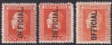New Zealand 1916 KGV Official Opt 1sh Perfs + Pale Shade Mint SG O105/b/ba c£87