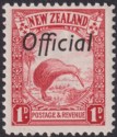 New Zealand 1936 KGV Official Kiwi 1d perf 13½x14 wmk Single Mint SG O115a c£150