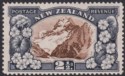 Click for more photos and details New Zealand 1936 KGV Mt Cook 2½d perf 14 wmk Inverted Mint SG581bw cat £65