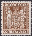 New Zealand 1940 KGVI Postal Fiscal 2sh6d Brown wmk Multi Up Mint SG F193 c£22