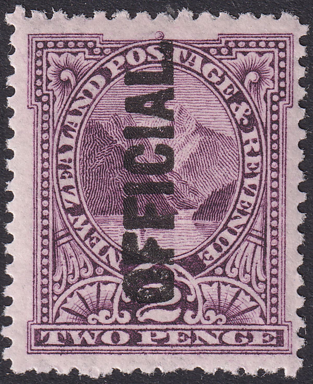 New Zealand 1907 KEVII Official Overprint 2d Purple Mint SG O61 cat £20