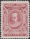 Click for more photos and details Newfoundland 1910 KGV 6c Claret Type A Mint SG100 cat £65 the Z reversed type