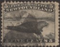 Click for more photos and details Newfoundland 1868 QV Seal 5c Black Used SG38 cat £120