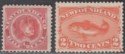 Click for more photos and details Newfoundland 1887 QV ½c Rose-Red, 2c Orange-Vermilion Mint SG49 SG51 cat £50