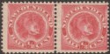 Click for more photos and details Newfoundland 1887 QV Dog ½c Rose-Red Pair Mint SG49